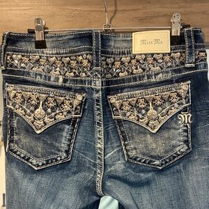 Miss Me Women's Denim Jeans with Embellished Pockets